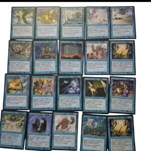 Magic The Gathering Lot Of 20 Blue Cards Vintage 1995 MTG115